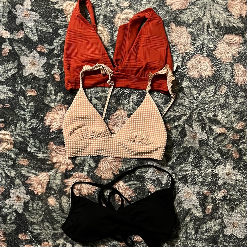 Aerie and Pink bikini swim tops